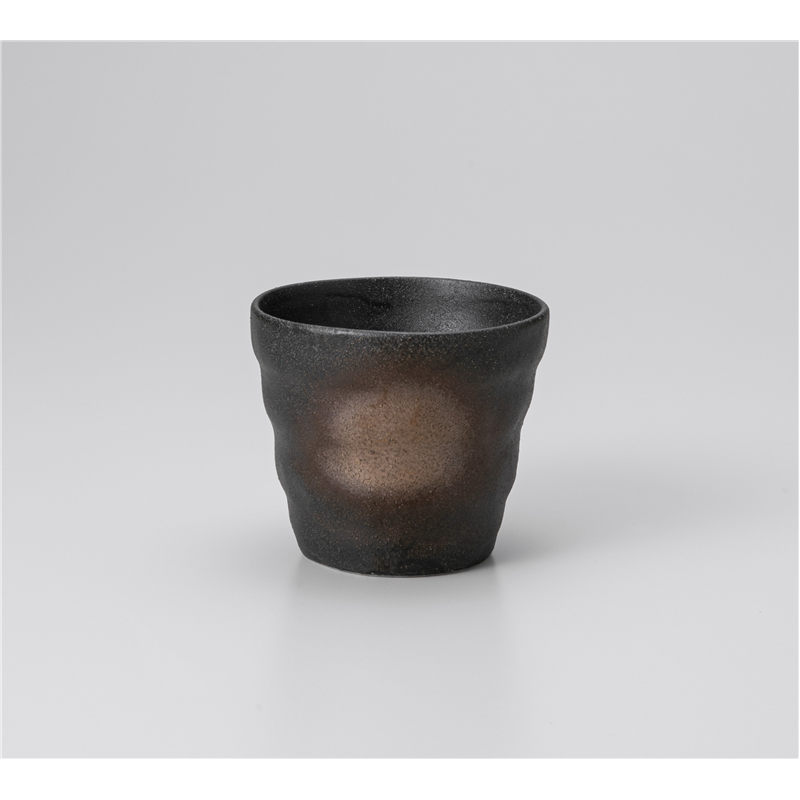 古林陶器 フリーカップ 黒備前風ロックカップ 1228440516 1個（ご注文単位1個）【直送品】