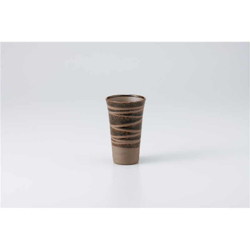 古林陶器 フリーカップ さざなみ茶一口ビール 929340501 1個（ご注文単位1個）【直送品】