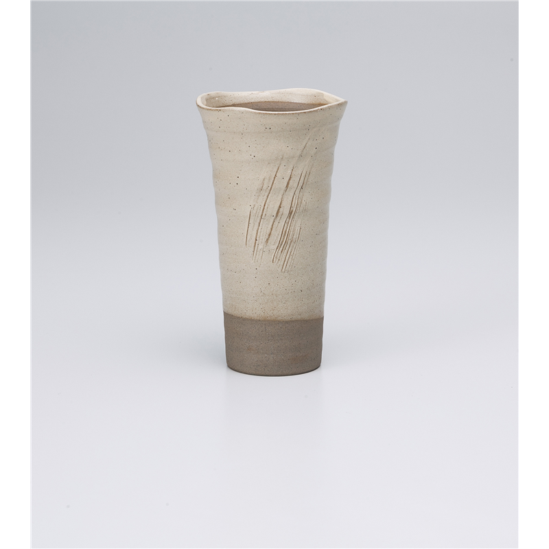 古林陶器 フリーカップ ノッポビール 粉引新イカルガ 1029550156 1個（ご注文単位1個）【直送品】