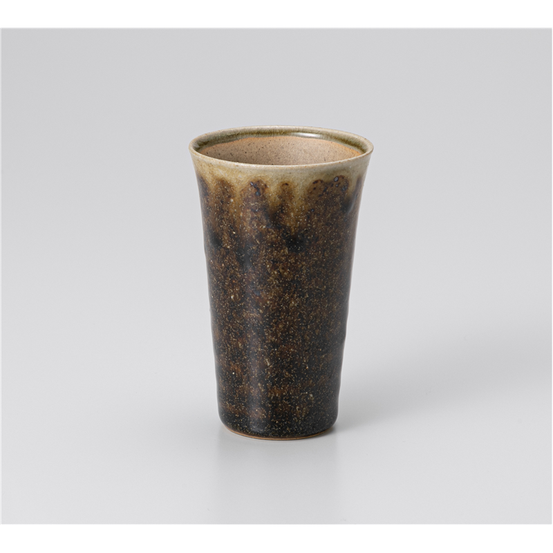 古林陶器 フリーカップ ビスク一口カップ 濃茶 1228530616 1個（ご注文単位1個）【直送品】