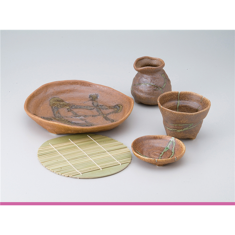 古林陶器 そば用品 伊賀オリベそば徳利 528710151 1個（ご注文単位1個）【直送品】