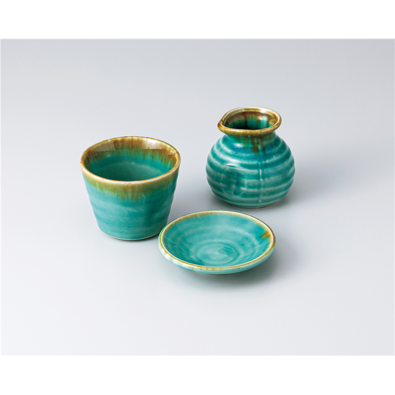 古林陶器 そば用品 ヒスイ そば徳利 小 1326520478 1個（ご注文単位1個）【直送品】