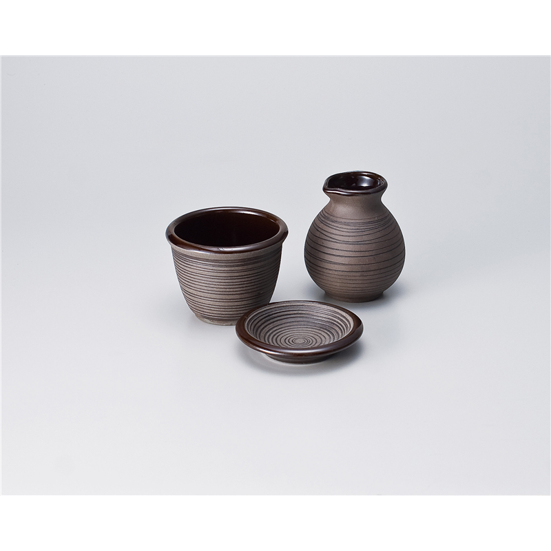 古林陶器 そば用品 南蛮千段彫そば徳利 628741033 1個（ご注文単位1個）【直送品】