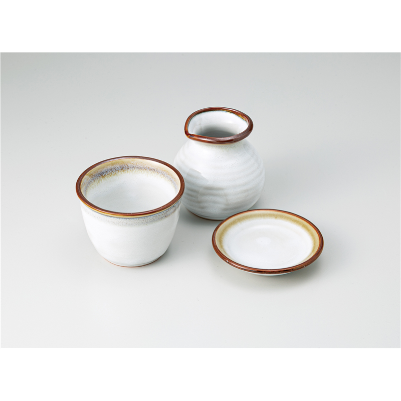 古林陶器 そば用品 白雪そば徳利 1228930433 1個（ご注文単位1個）【直送品】