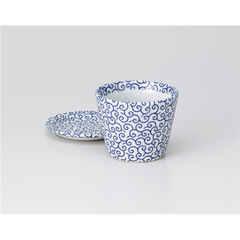 古林陶器 そば用品 細唐草そば千代口 628711533 1個（ご注文単位1個）【直送品】