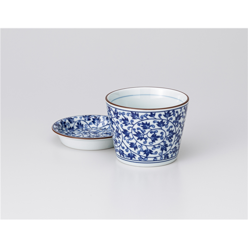 古林陶器 そば用品 唐草そば千代口 727850747 1個（ご注文単位1個）【直送品】