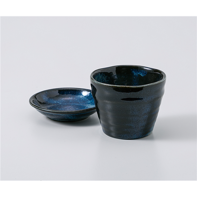 古林陶器 そば用品 窯変紺 六兵衛そば千代口 1129730760 1個（ご注文単位1個）【直送品】