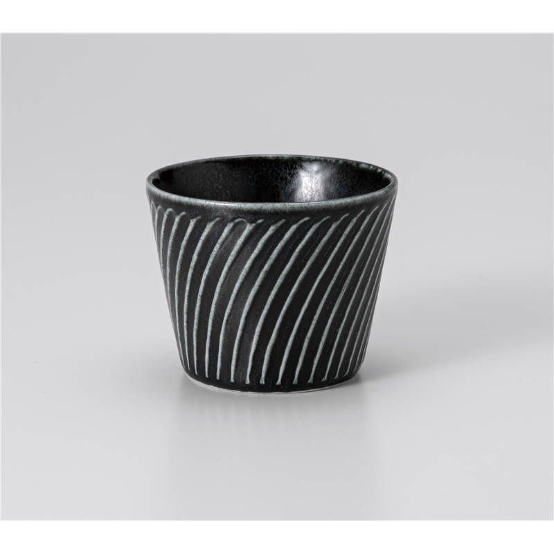 古林陶器 そば用品 タークそば千代口 灰マット黒 1229120261 1個（ご注文単位1個）【直送品】