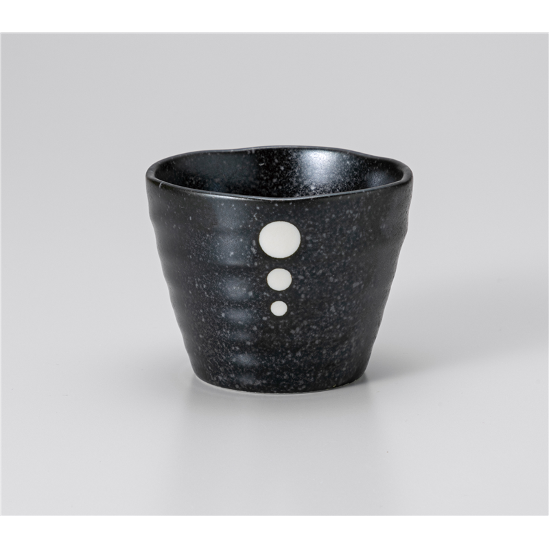 古林陶器 そば用品 黒ドット そば千代口 1229150340 1個（ご注文単位1個）【直送品】