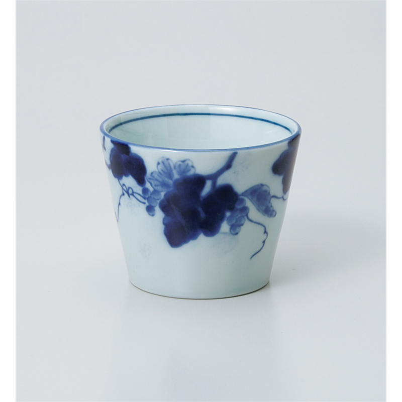 古林陶器 そば用品 藍染ぶどう そば千代口 929950741 1個（ご注文単位1個）【直送品】