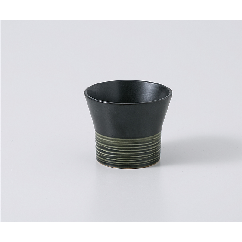 古林陶器 そば用品 リップル織部カップ Ｌ 1129760626 1個（ご注文単位1個）【直送品】