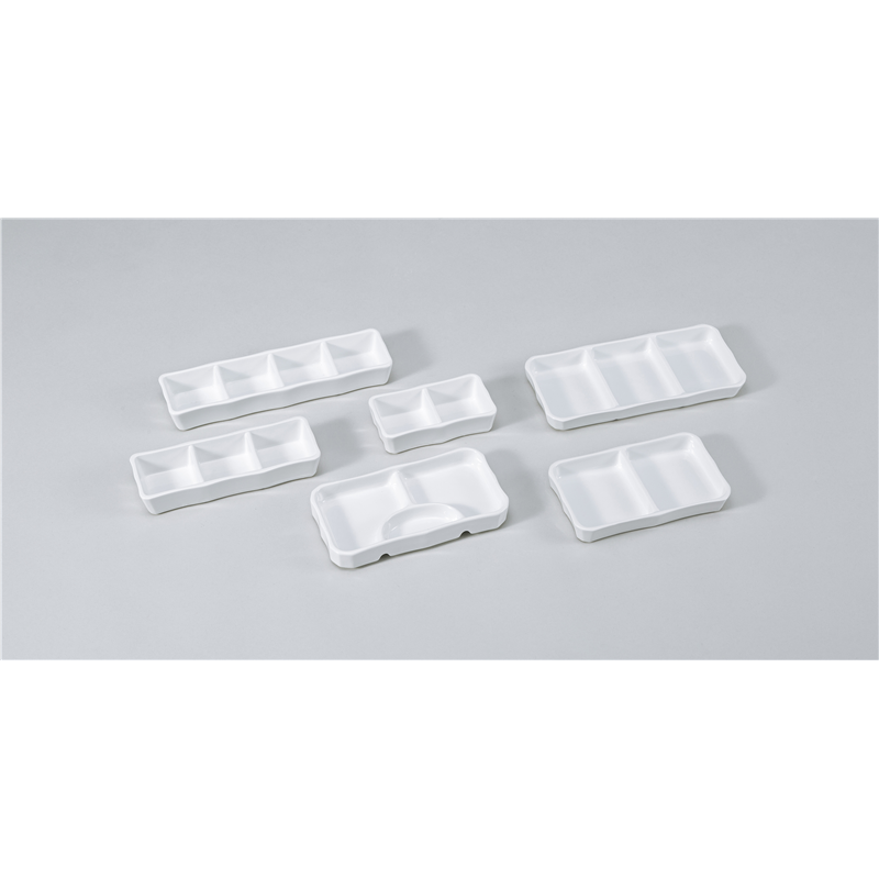 古林陶器 そば用品・薬味皿 白磁4品皿 629050170 1個（ご注文単位1個）【直送品】