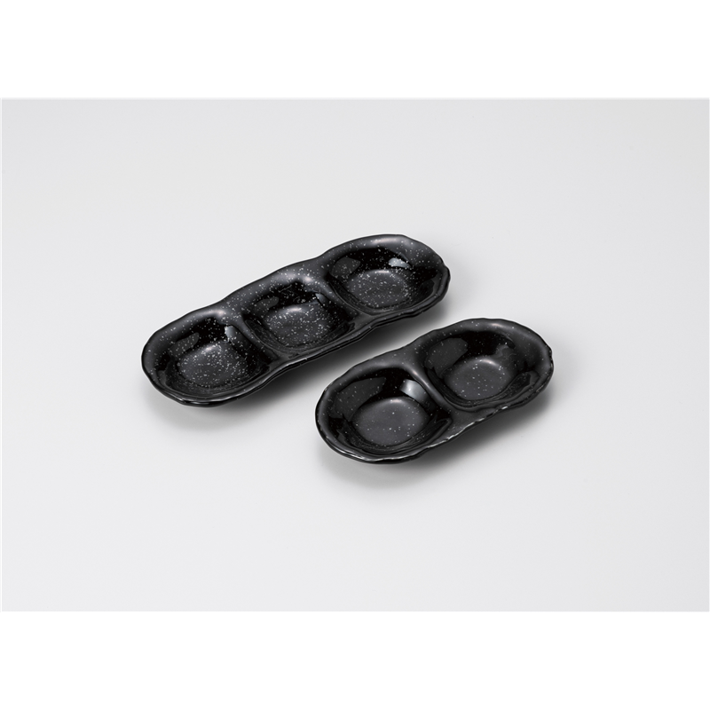 古林陶器 そば用品・薬味皿 御影三品皿 1229740125 1個（ご注文単位1個）【直送品】