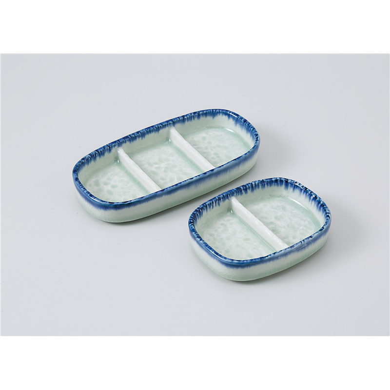 古林陶器 そば用品・薬味皿 御深井3品盛 1130330570 1個（ご注文単位1個）【直送品】