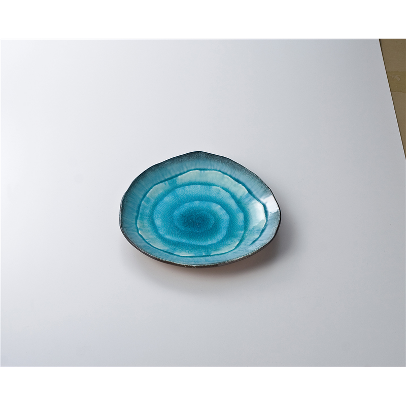 古林陶器 めん皿 藍染スカイ 三角9.0皿 621440335 1個（ご注文単位1個）【直送品】