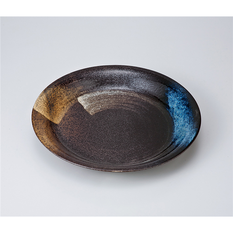 古林陶器 めん皿 刷毛巻9.0深皿 724630524 1個（ご注文単位1個）【直送品】