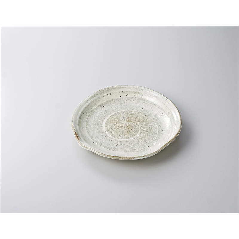 古林陶器 めん皿 渦刷毛片口大皿 621340133 1個（ご注文単位1個）【直送品】