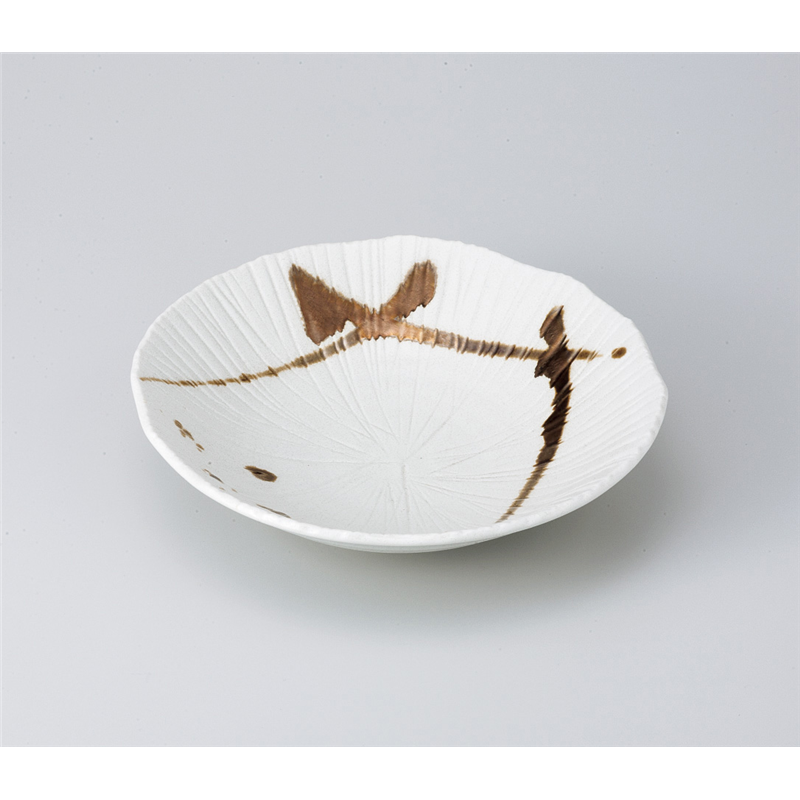 古林陶器 めん皿 金色流し大鉢 822750235 1個（ご注文単位1個）【直送品】