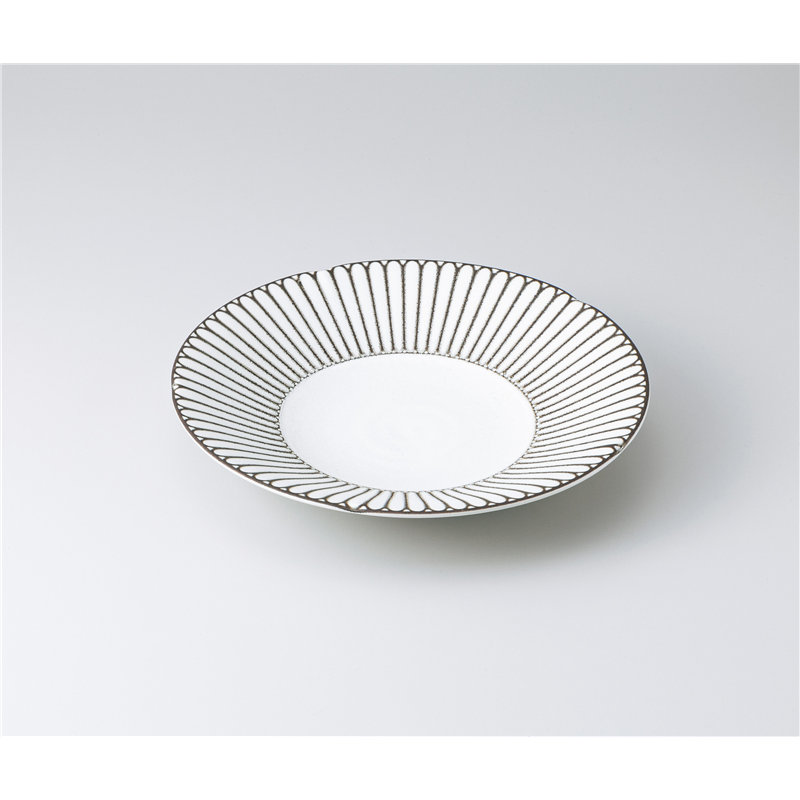 古林陶器 めん皿 光彩(白)7.0深皿 1327940235 1個（ご注文単位1個）【直送品】