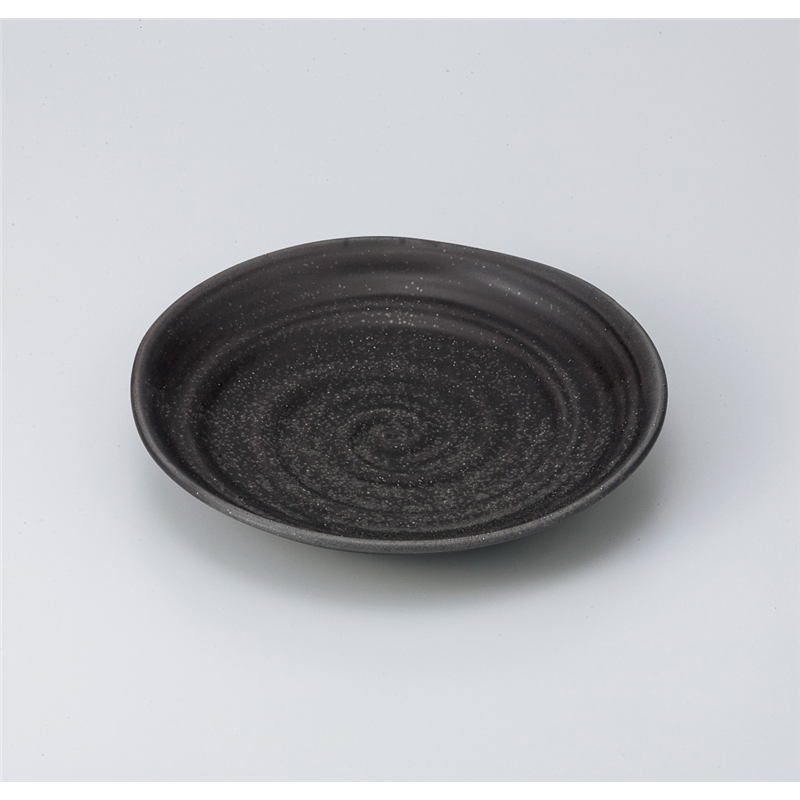 古林陶器 めん皿 彩華8.0皿黒 821040261 1個（ご注文単位1個）【直送品】