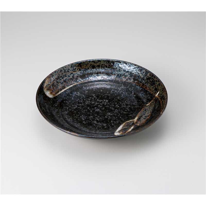 古林陶器 めん皿 明世荒刷毛7.5めん皿 529750154 1個（ご注文単位1個）【直送品】