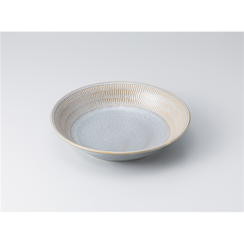 古林陶器 めん皿 窯変グレートチリ 21cm深プレート 1328130231 1個（ご注文単位1個）【直送品】