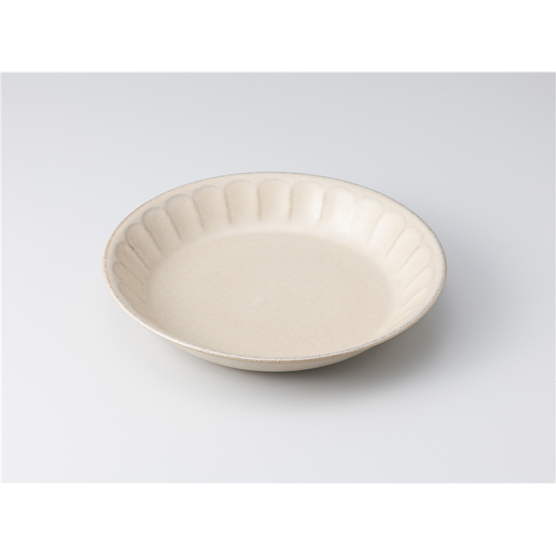 古林陶器 めん皿 プルームスモーキーグレー22cmディーププレート 1328130426 1個（ご注文単位1個）【直送品】