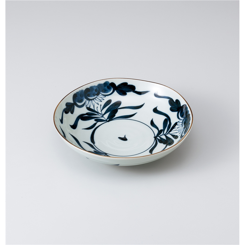 古林陶器 めん皿 古代草花六兵6.8深皿 1031720135 1個（ご注文単位1個）【直送品】