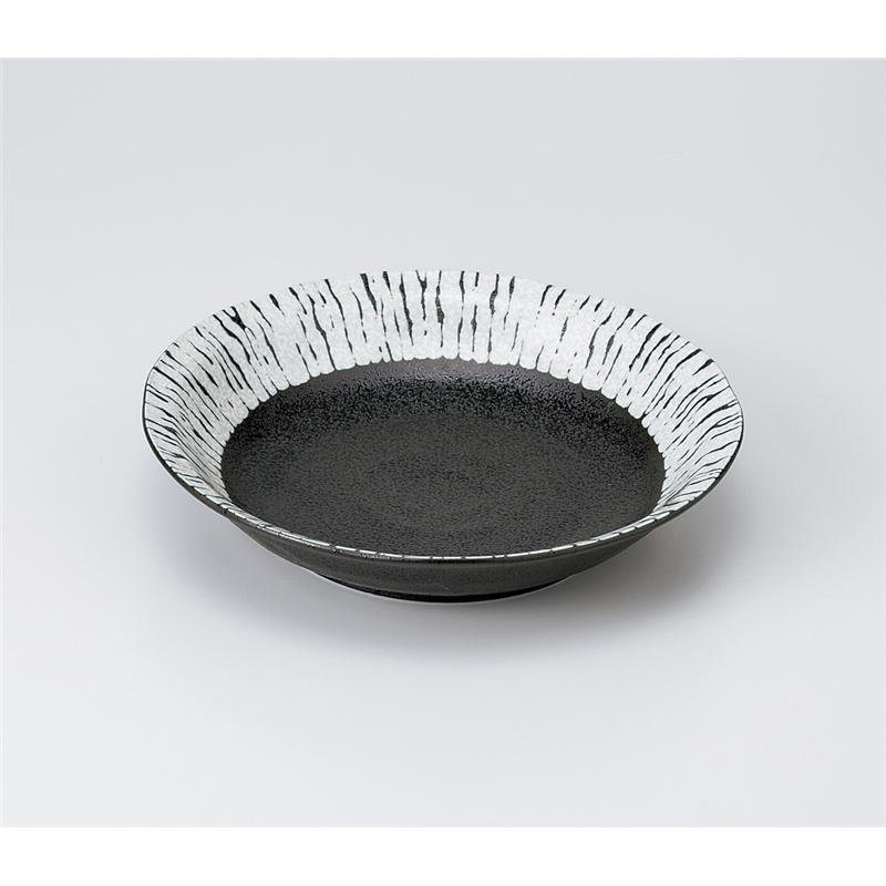 古林陶器 めん皿 黒潮7.0浅鉢 931150440 1個（ご注文単位1個）【直送品】