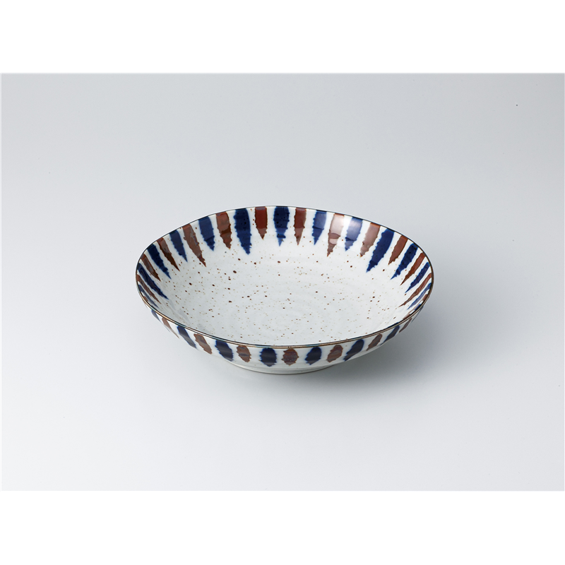 古林陶器 めん皿 渕十草 六兵6.8深皿 1328320135 1個（ご注文単位1個）【直送品】