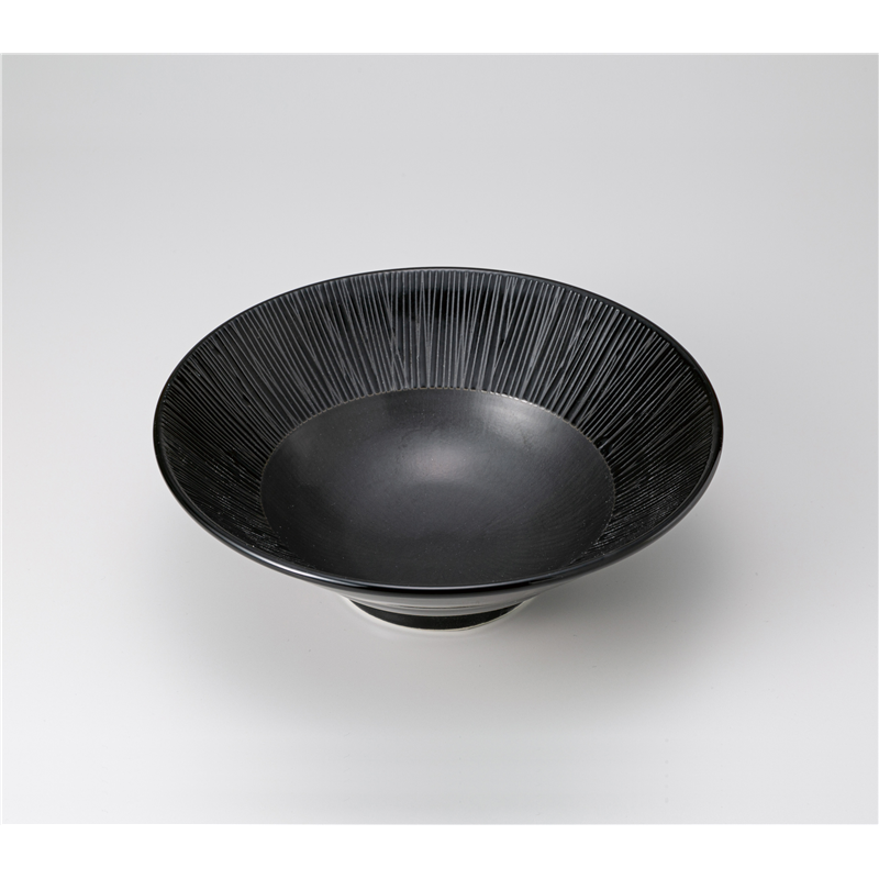 古林陶器 めん皿 DN(BK) ボウル24 1230840563 1個（ご注文単位1個）【直送品】