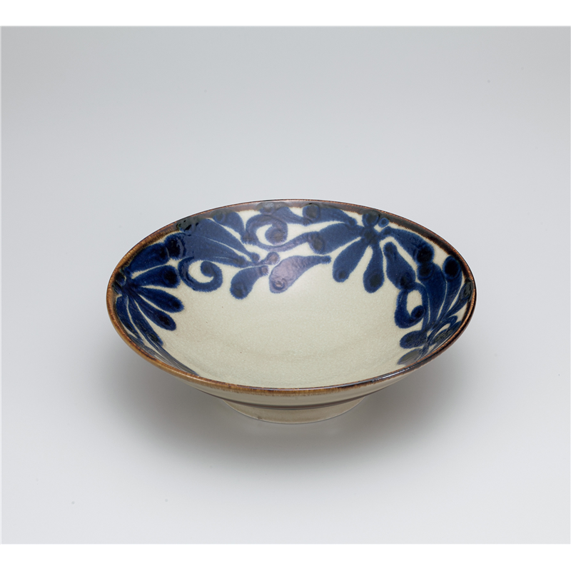 古林陶器 めん皿 琉球るり唐草8.0めん鉢 1031830261 1個（ご注文単位1個）【直送品】