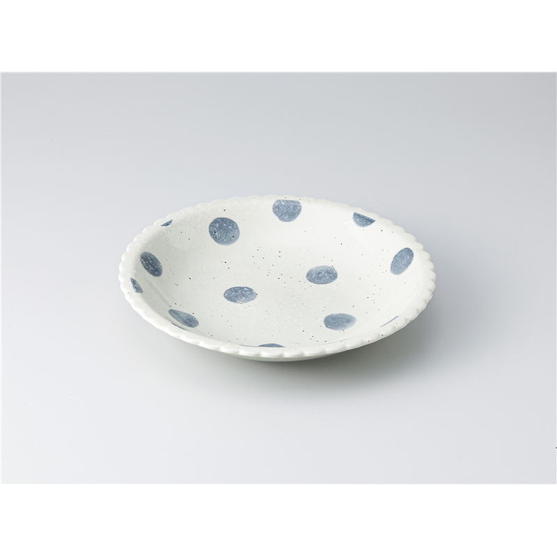 古林陶器 めん皿 あわあわ 21cm深プレート 1328540331 1個（ご注文単位1個）【直送品】