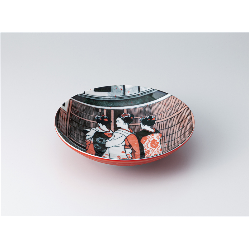 古林陶器 めん皿 舞妓 7.0盛皿 1328640401 1個(ご注文単位1個)【直送品】