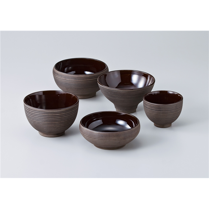 古林陶器 シリーズ丼 南蛮千段彫夏目深口5.0丼 629620733 1個(ご注文単位1個)【直送品】