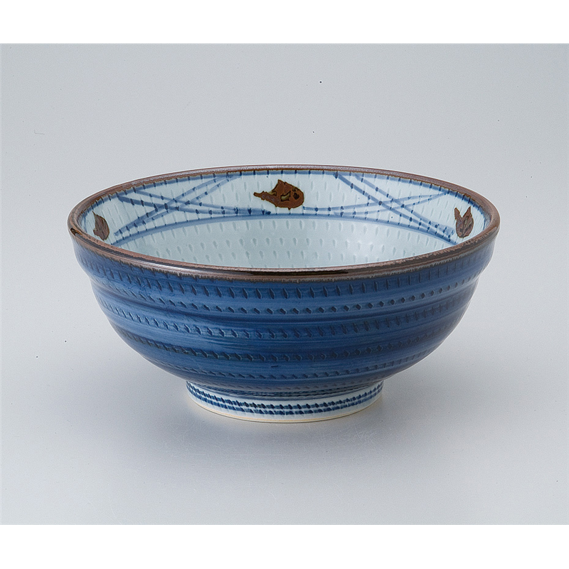 古林陶器 丼 呉須巻錆点玉渕6.0丼 530640325 1個(ご注文単位1個)【直送品】