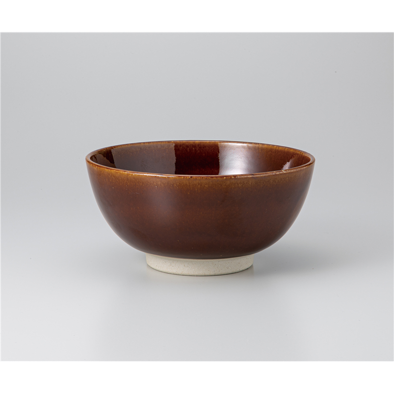 古林陶器 丼 アメ釉6.0丸丼 1232110431 1個(ご注文単位1個)【直送品】