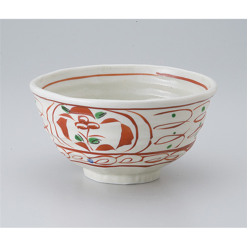 古林陶器 丼 赤絵唐草変型大丼 530320333 1個（ご注文単位1個）【直送品】