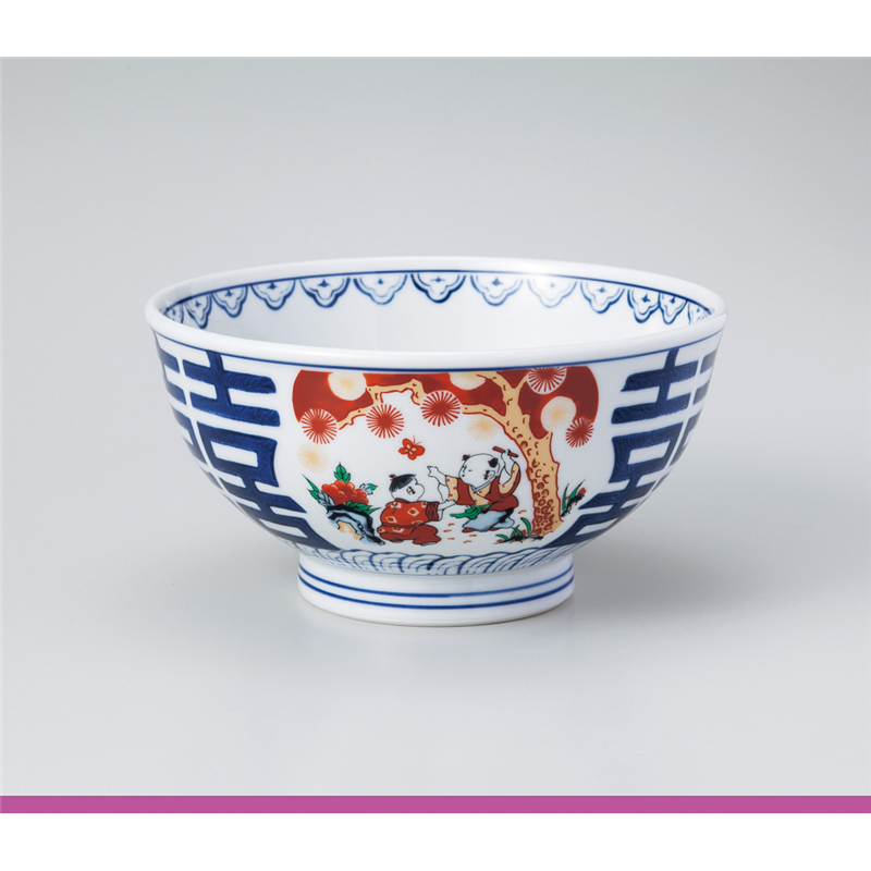 古林陶器 丼 錦支那唐子6.3丼 830610533 1個（ご注文単位1個）【直送品】