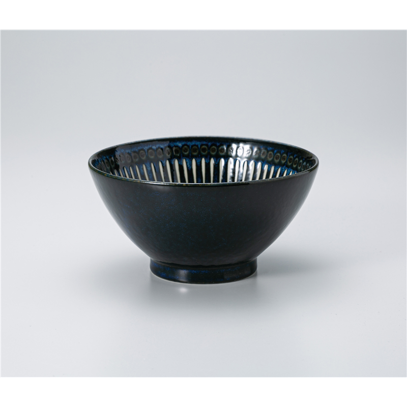 古林陶器 丼 エンボス十草紺 6.0反丼 1329550301 1個（ご注文単位1個）【直送品】