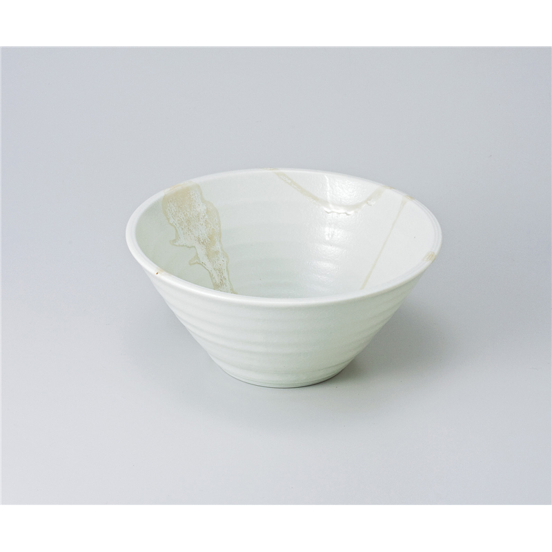 古林陶器 丼 あやとり(白)水輪6.5めん鉢 630350454 1個（ご注文単位1個）【直送品】