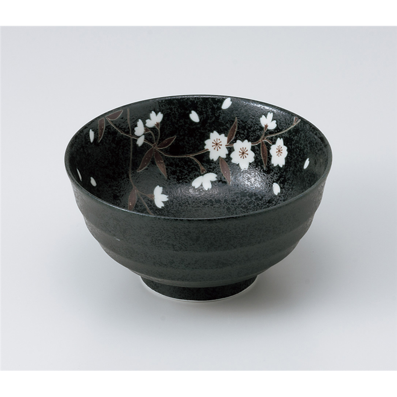 古林陶器 丼 桜(黒)5.5多用丼 933110454 1個（ご注文単位1個）【直送品】