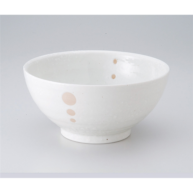 古林陶器 丼 白ドットさぬき丼 530750435 1個（ご注文単位1個）【直送品】