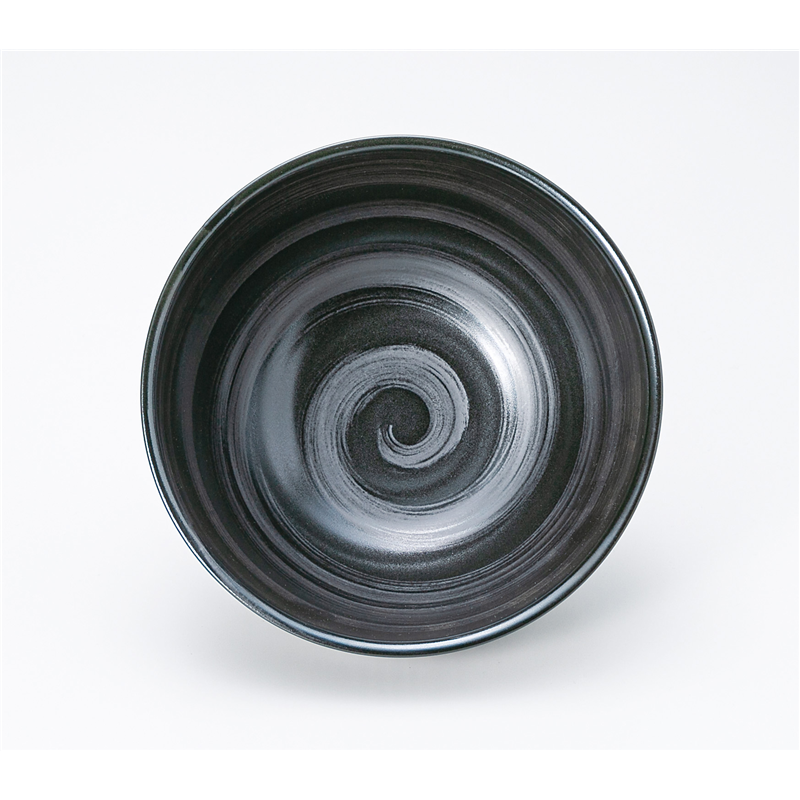 古林陶器 丼 彫十草(黒) 窯上丼 1329840140 1個（ご注文単位1個）【直送品】