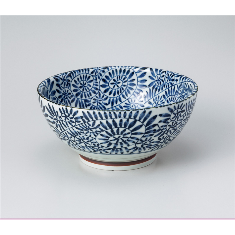 古林陶器 丼 藍染タコ唐草 さぬき丼 831050160 1個（ご注文単位1個）【直送品】