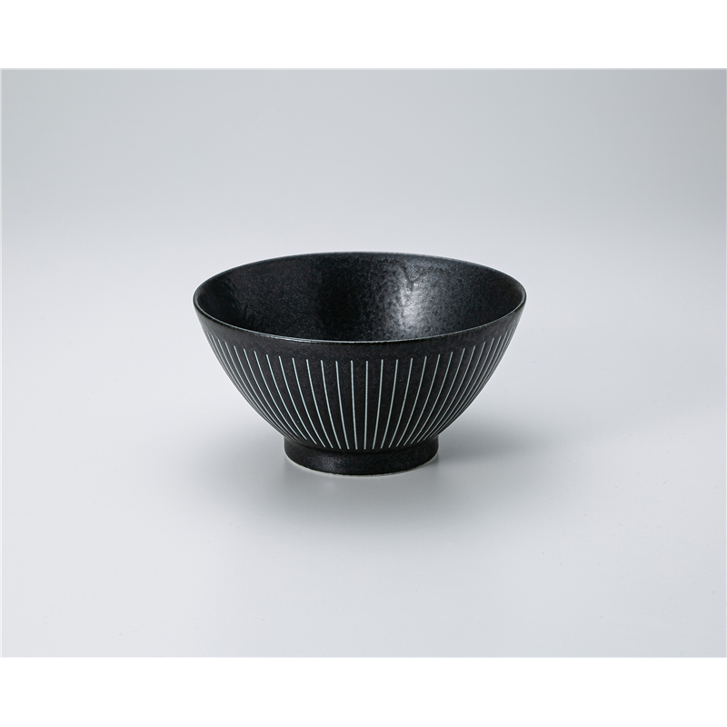 古林陶器 丼 黒御影十草 6.0反丼(天丼) 1329950301 1個（ご注文単位1個）【直送品】