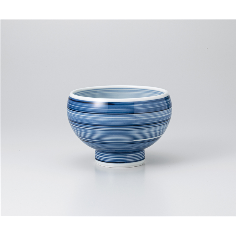 古林陶器 丼 濃淡駒筋4.2高台丼 1232610333 1個（ご注文単位1個）【直送品】