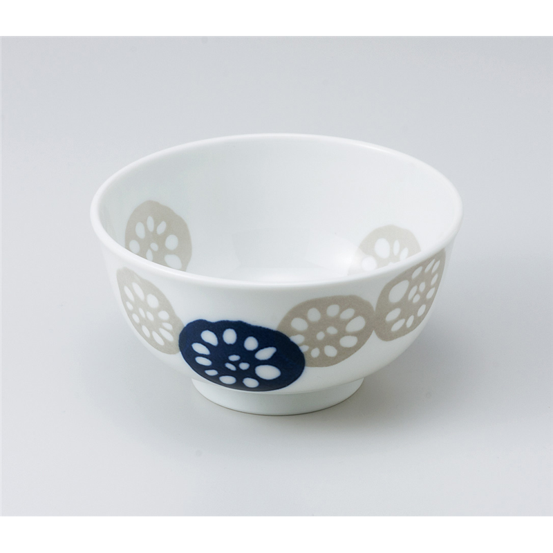 古林陶器 丼 レンコン 大丼 紺 932950541 1個（ご注文単位1個）【直送品】