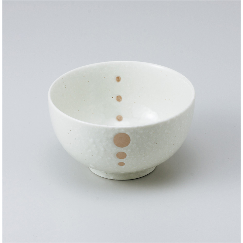 古林陶器 丼 白ドットお好み丼(大) 933930640 1個（ご注文単位1個）【直送品】