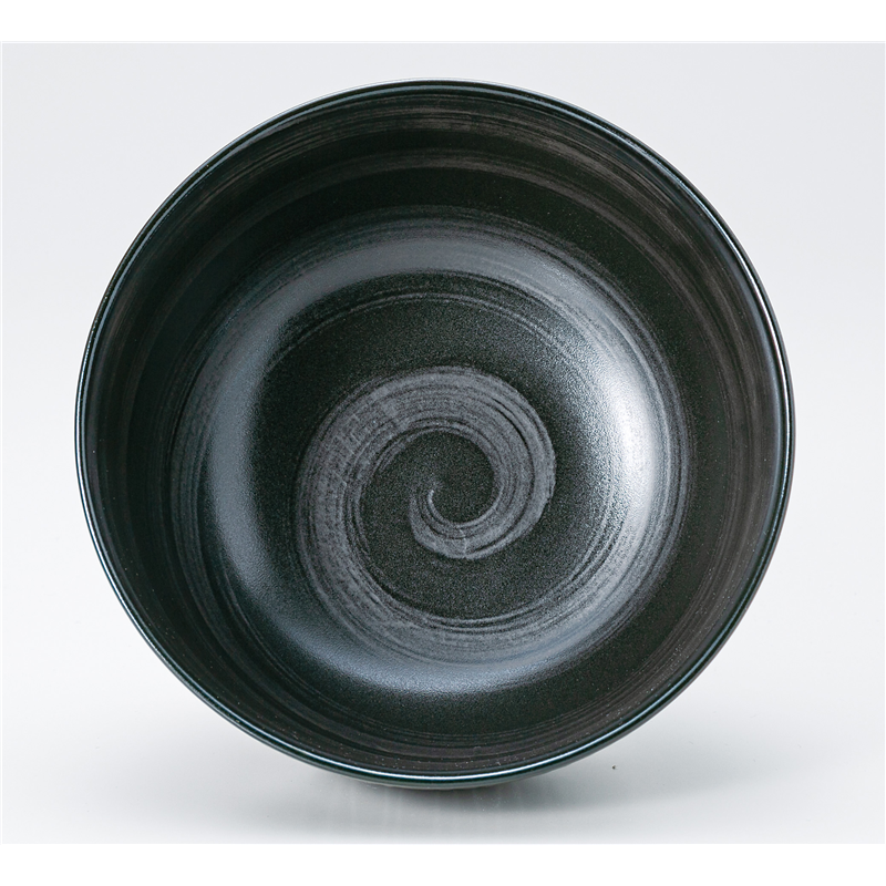 古林陶器 丼 彫十草(黒) お好み丼(大) 1330320140 1個（ご注文単位1個）【直送品】